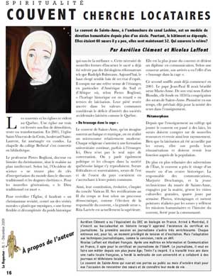 Couvent cherche locataires